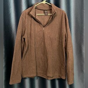 Faded Glory Men's Zip-Up Sweater in Grey